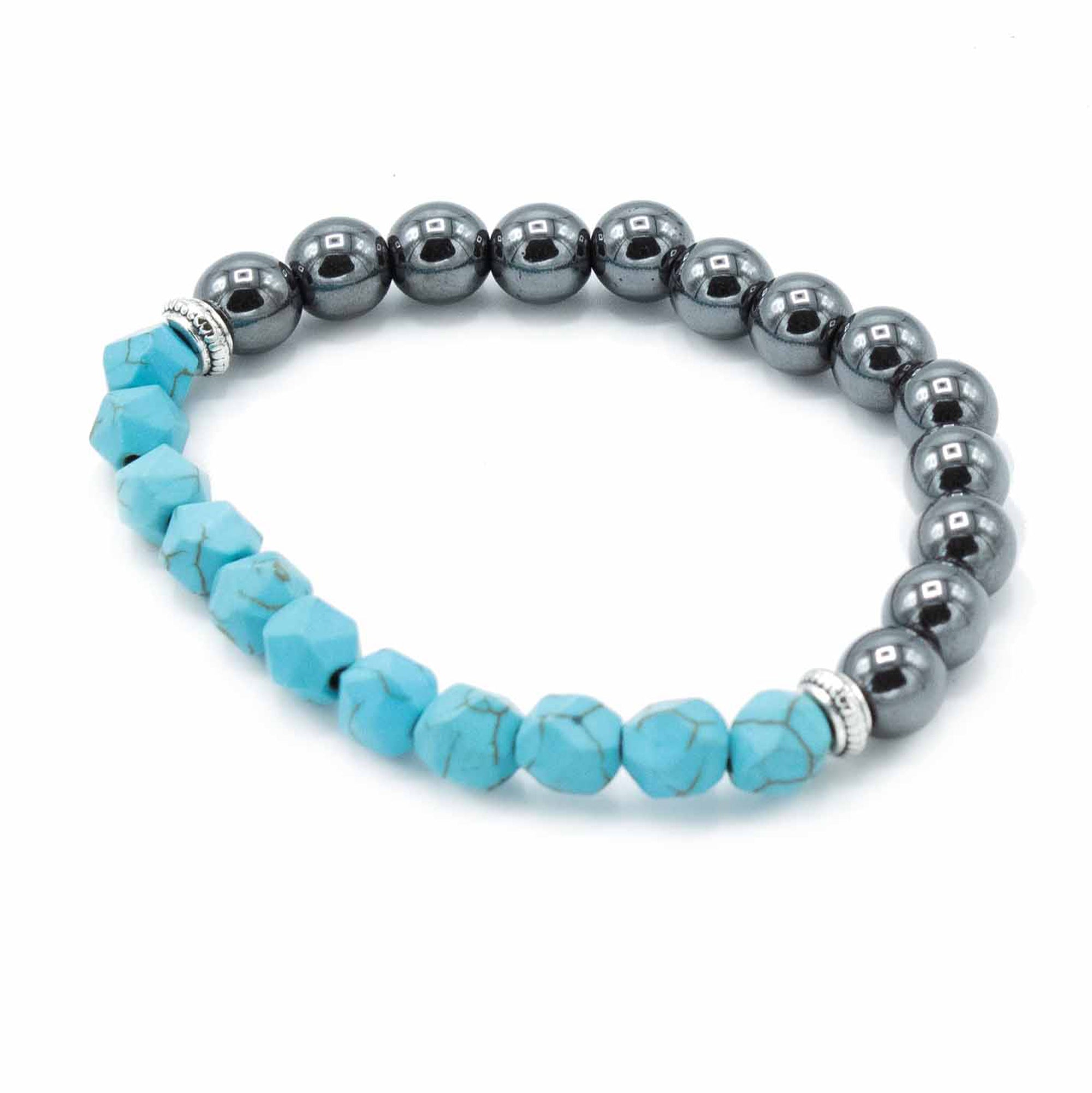 Turquoise Faceted Gemstone Bracelet - Gemstone Bracelets from thetraditionalgiftshop.pro