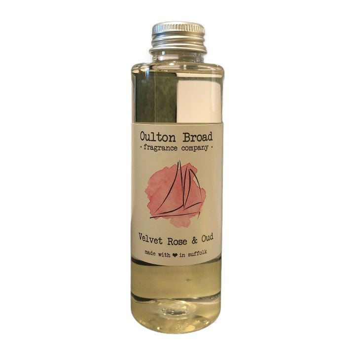 Velvet Rose & Oud Reed Diffuser Refill Oil - Oulton Broad Fragrance Company from thetraditionalgiftshop.pro