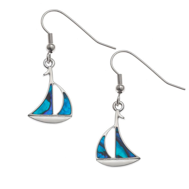Yacht Paua Shell Earrings - Tide Jewellery from thetraditionalgiftshop.pro