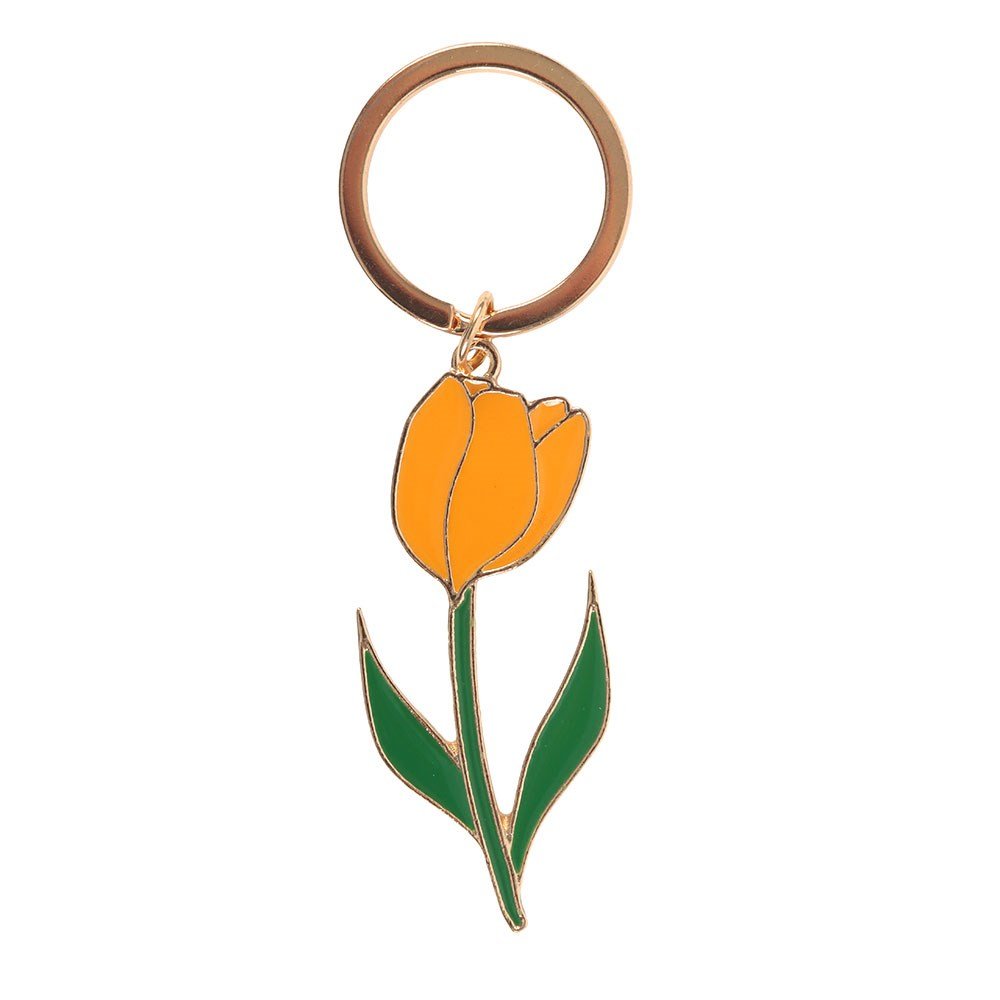 Yellow Tulip Happiness Keyring - Jones Home & Gift from thetraditionalgiftshop.pro