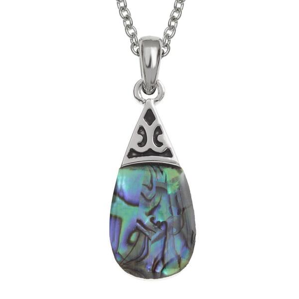 Almond Drop Paua Shell Necklace - Tide Jewellery from thetraditionalgiftshop.pro
