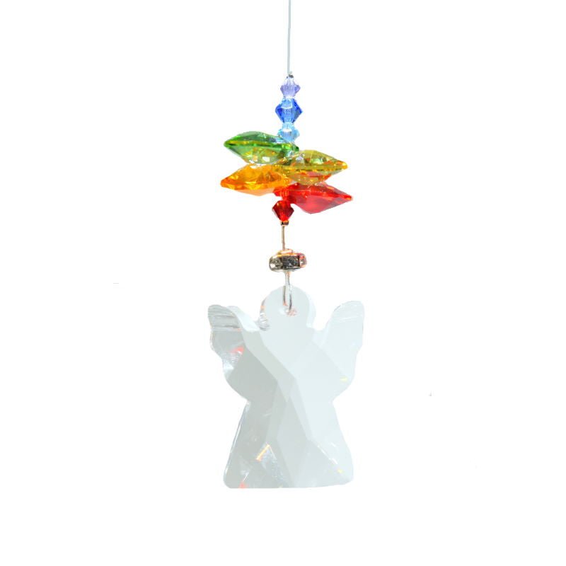 Angels in my Window (Rainbow) Crystal Suncatcher - Wild Things Crystal from thetraditionalgiftshop.pro