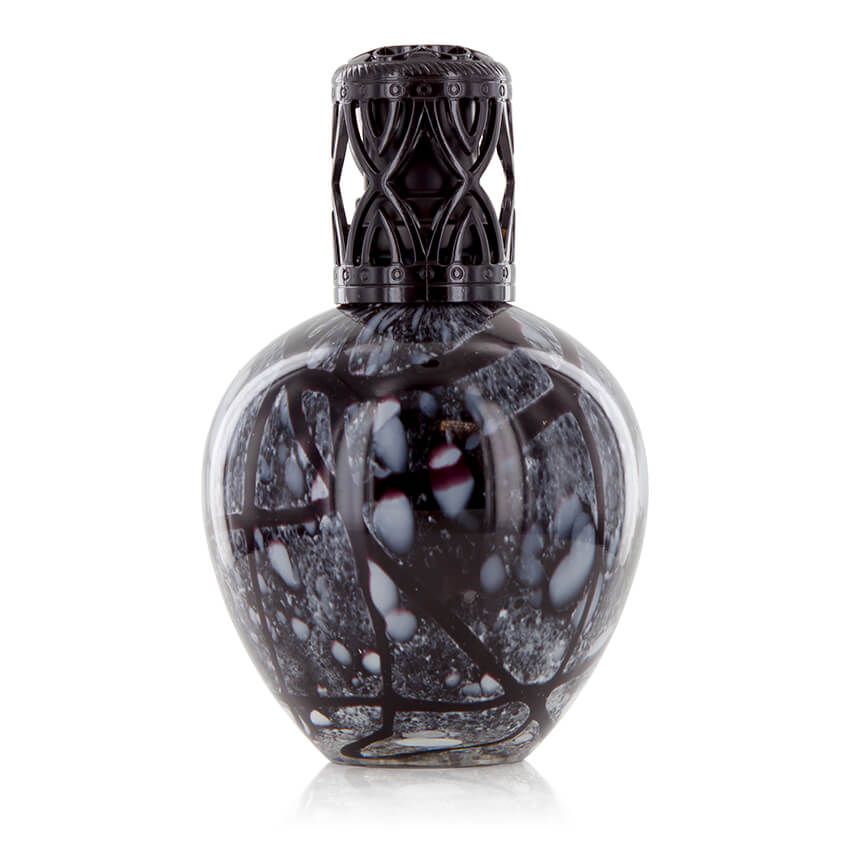 Ashleigh & Burwood Black Marble Large Glass Fragrance Lamp - Ashleigh & Burwood Fragrance Lamps from thetraditionalgiftshop.pro