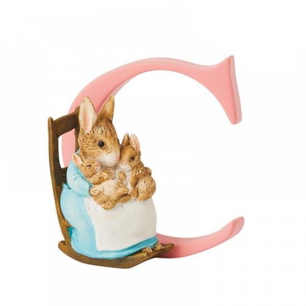 "C" Mrs Rabbit & Bunnies Alphabet Letter - Beatrix Potter from thetraditionalgiftshop.pro
