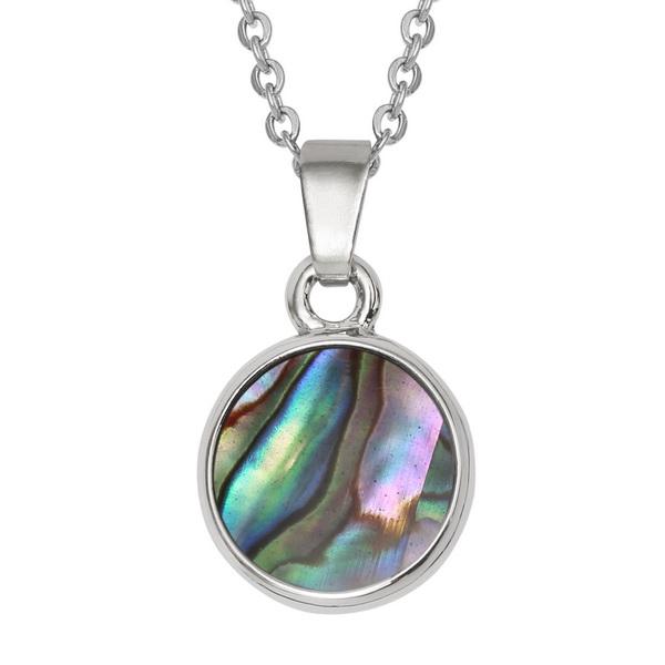 Circle Paua Shell Necklace - Tide Jewellery from thetraditionalgiftshop.pro