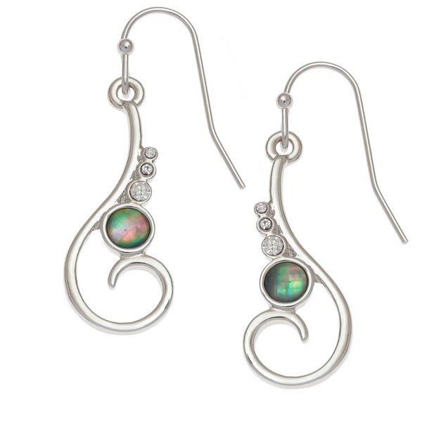 Elegant Spiral Paua Shell Earrings - Tide Jewellery from thetraditionalgiftshop.pro