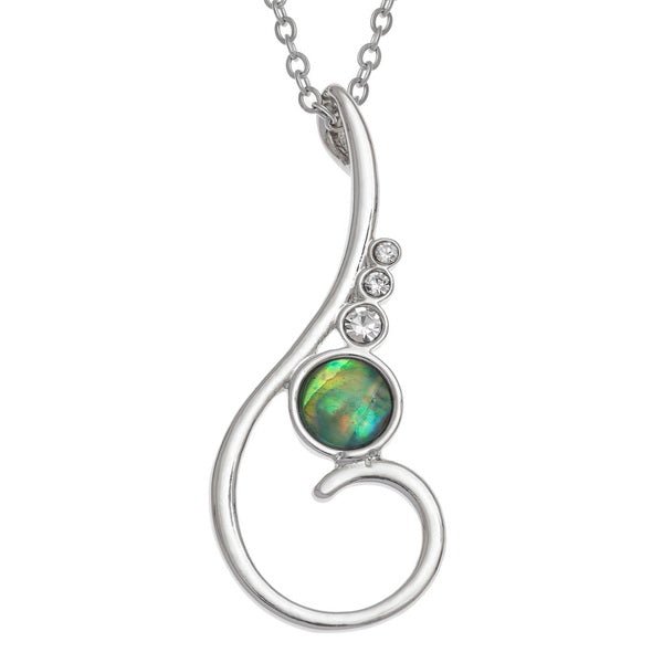 Elegant Spiral Paua Shell Necklace - Tide Jewellery from thetraditionalgiftshop.pro