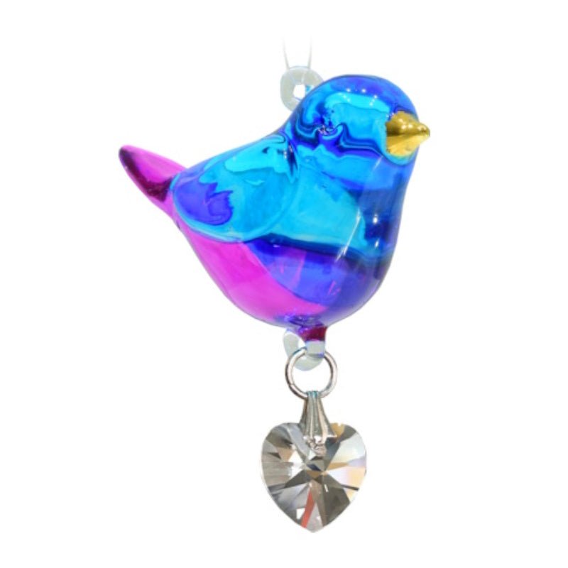 Fantasy Glass Pretty Little Bird - Evening Song - Wild Things Crystal from thetraditionalgiftshop.pro