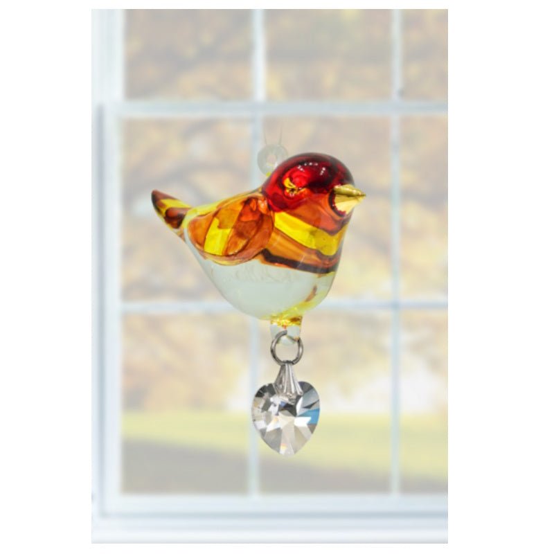 Fantasy Glass Pretty Little Bird - Goldfinch - Wild Things Crystal from thetraditionalgiftshop.pro