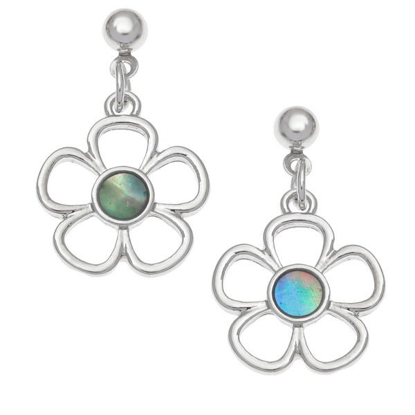 Flower Paua Shell Earrings - Tide Jewellery from thetraditionalgiftshop.pro
