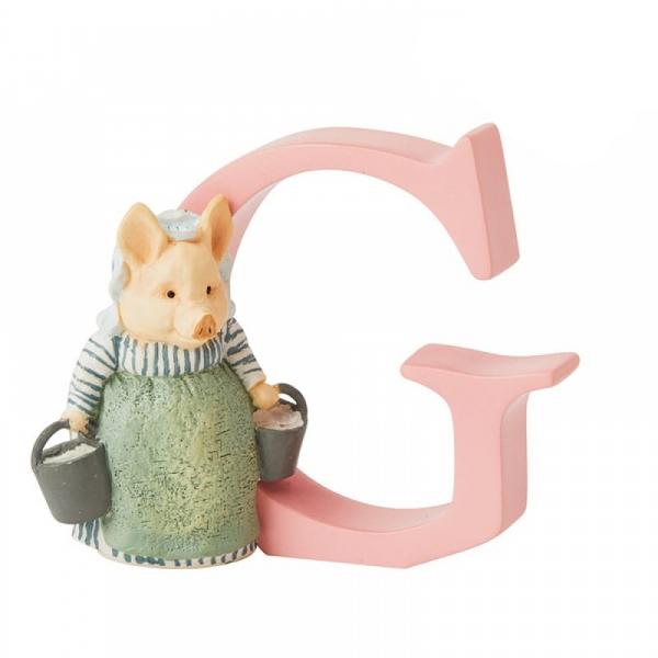 "G" Aunt Pettitoes Alphabet Letter - Beatrix Potter from thetraditionalgiftshop.pro