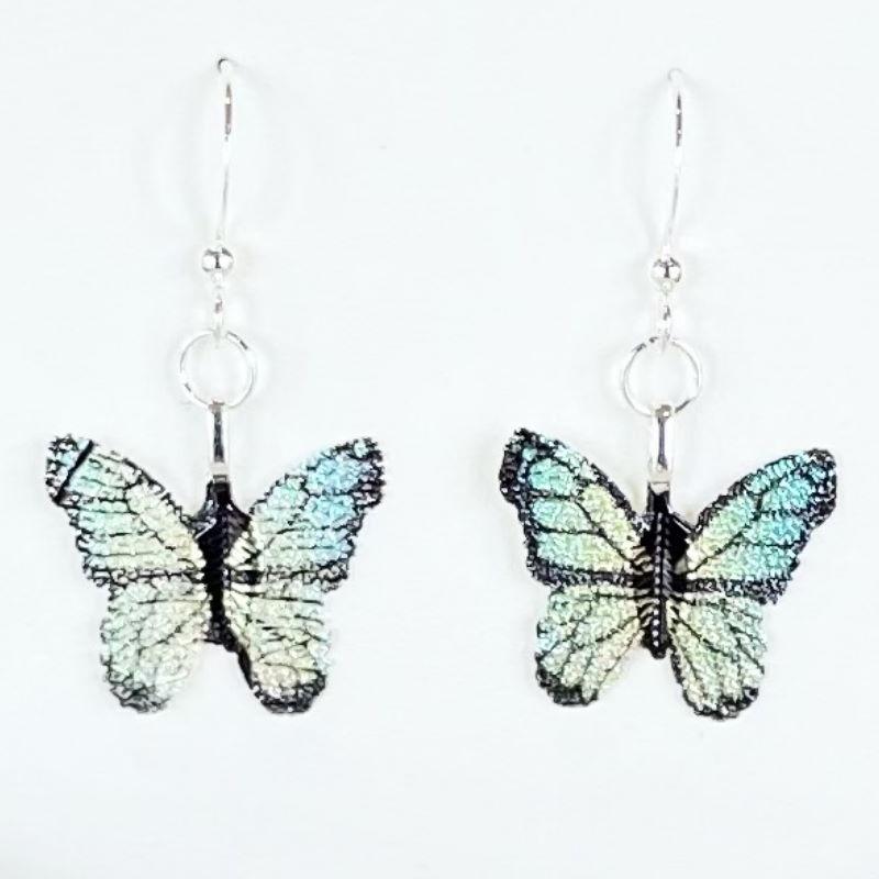 Green Butterfly Leaf Earrings - Pure by Coppercraft from thetraditionalgiftshop.pro