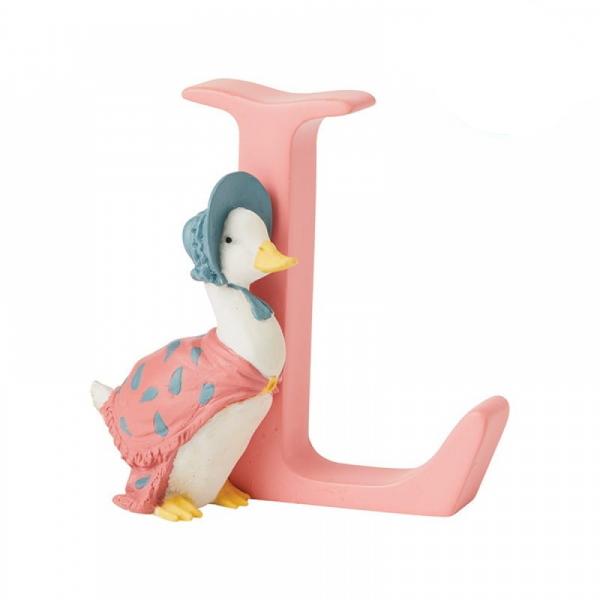"L" Jemima Puddle-Duck Alphabet Letter - Beatrix Potter from thetraditionalgiftshop.pro