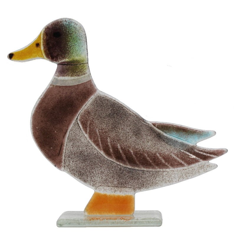Mallard Duck Fused Glass Ornament - D&J Glassware Fused Glass from thetraditionalgiftshop.pro