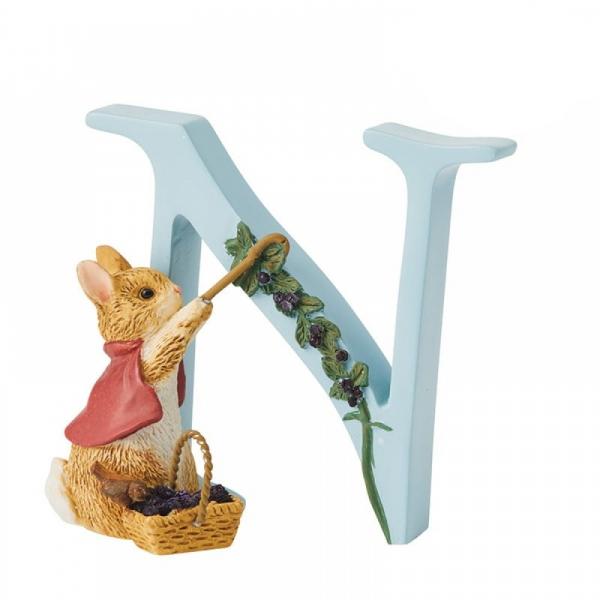 "N" Cottontail Alphabet Letter - Beatrix Potter from thetraditionalgiftshop.pro
